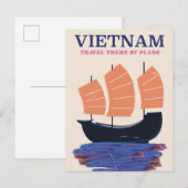 Vietnam Reisposter Aankondigingskaart (Voorkant / Achterkant)