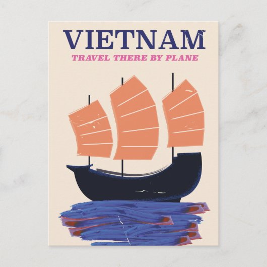 Vietnam Reisposter Aankondigingskaart (Voorkant)