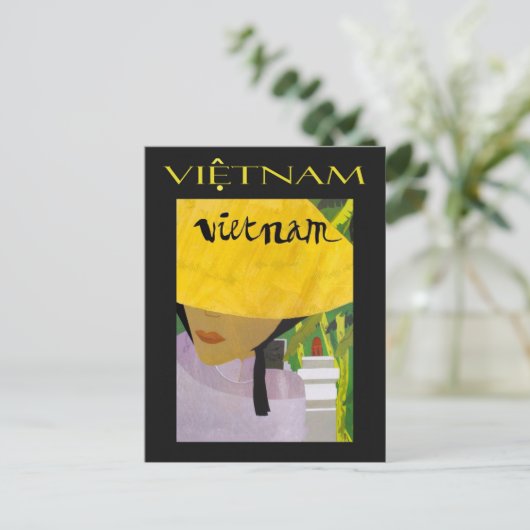  Vietnam reisposter Briefkaart (Staand voorkant)
