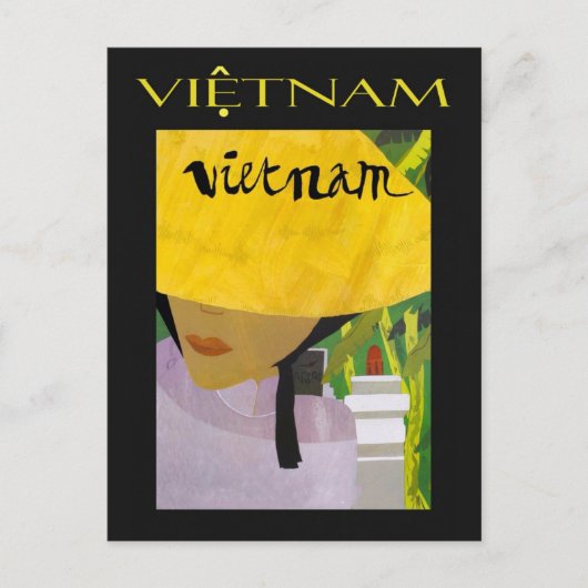 Vietnam reisposter Briefkaart (Voorkant)