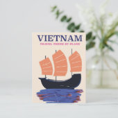 Vietnam Reisposter Briefkaart (Staand voorkant)