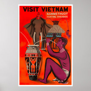 Vietnam Reisposter Buon Ma Thuot Poster