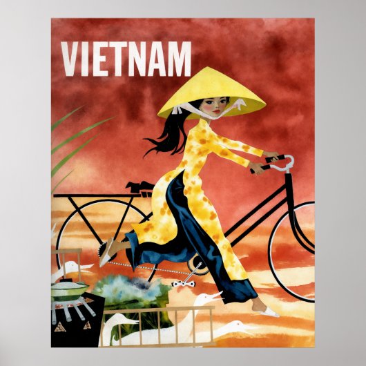 Vietnam reisposter  poster (Voorkant)