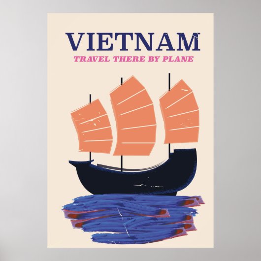 Vietnam Reisposter Poster (Voorkant)
