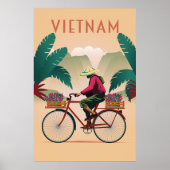 Vietnam-reisposter saigon poster (Voorkant)