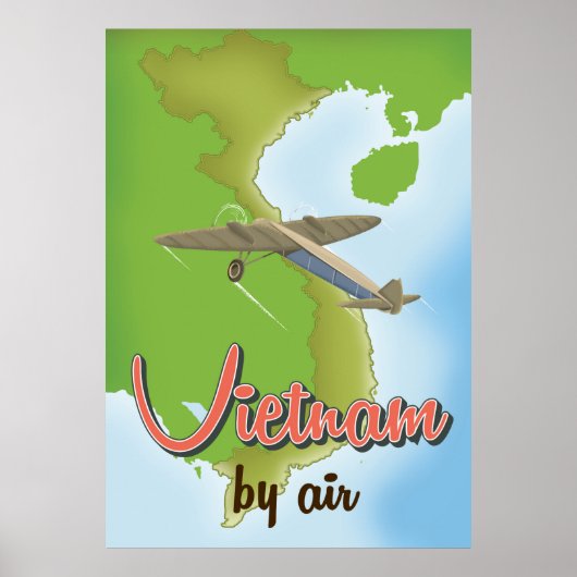 Vietnam reisposter uit het verleden poster (Voorkant)
