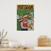 Vietnam Reisposter Vietnamese Kunst Eetprint Poster (Keuken)