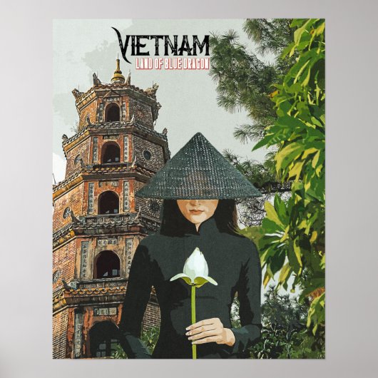 Vietnam Reisvakantie Poster (Voorkant)
