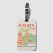 Vietnam Reizen Kunst,  Bagagelabel (Voorkant (verticaal))