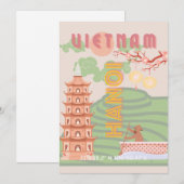 Vietnam Reizen Kunst, Feestdagenkaart (Voorkant / Achterkant)