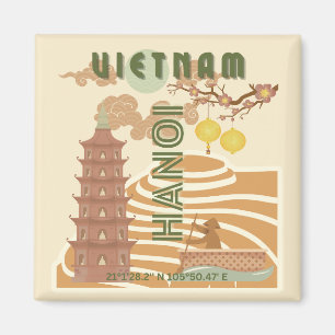 Vietnam Reizen Kunst,  Magneet