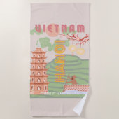 Vietnam Reizen Kunst,  Strandlaken (Voorkant)