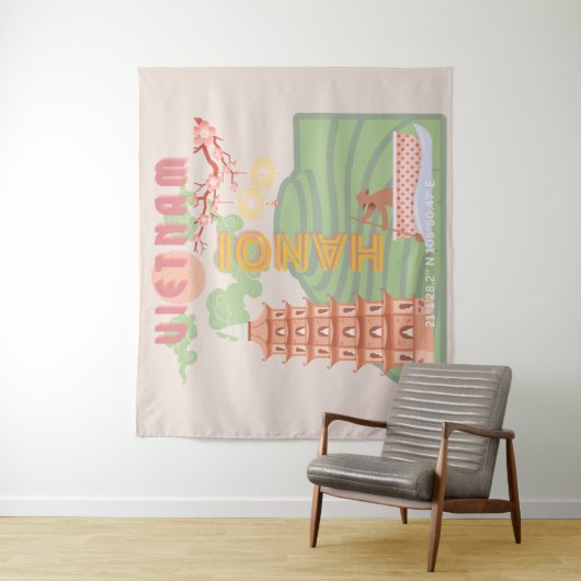 Vietnam Reizen Kunst,  Wandkleed (In situ)