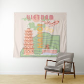 Vietnam Reizen Kunst,  Wandkleed (In Situ (horizontaal))