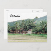vietnam rice paddies briefkaart (Voorkant / Achterkant)
