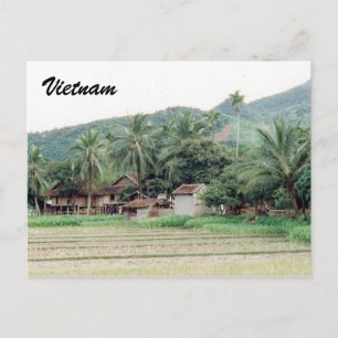 vietnam rice paddies briefkaart