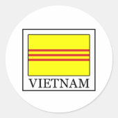 Vietnam Ronde Sticker (Voorkant)