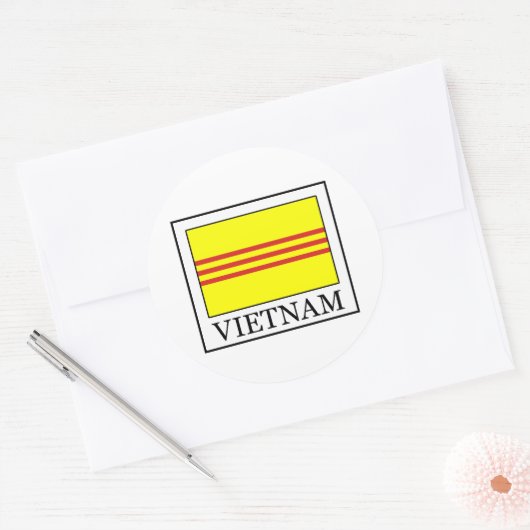 Vietnam Ronde Sticker (Envelop)