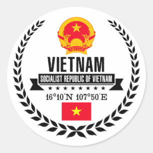Vietnam Ronde Sticker