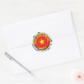 Vietnam Round Emblem Ronde Sticker (Envelop)