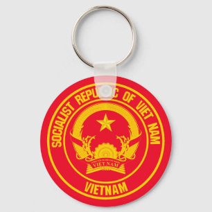 Vietnam Round Emblem Sleutelhanger