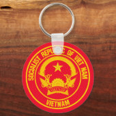 Vietnam Round Emblem Sleutelhanger (Voorkant)