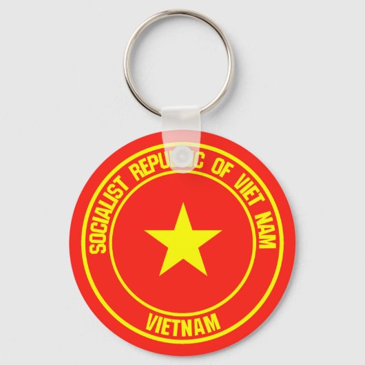 Vietnam Round Emblem Sleutelhanger (Voorkant)