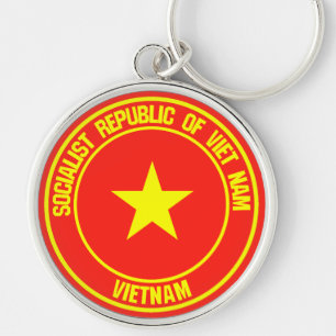 Vietnam Round Emblem Sleutelhanger