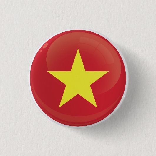 Vietnam Round Icon-vlag Ronde Button 3,2 Cm (Voorkant)