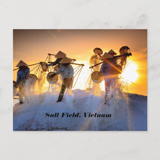 Vietnam Salt Field Briefkaart (Voorkant)