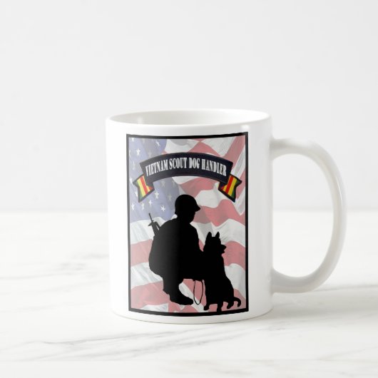 Vietnam Scout Dog Handler Coffee Cup Koffiemok (Rechts)