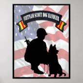 Vietnam Scout Dog Handler Poster (Voorkant)