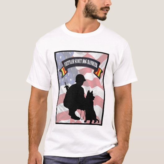 Vietnam Scout Dog Handler T-Shirt (Voorkant)