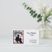 Vietnam Scout Dog Handler Visitekaartjes (Staand voorkant)