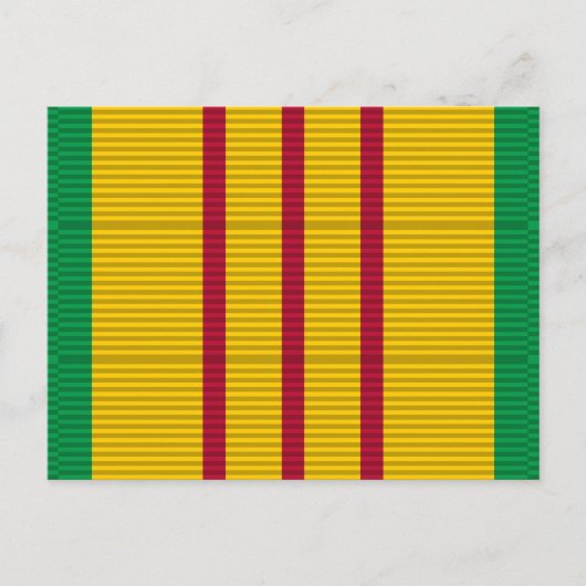 Vietnam Service Medal-lint Briefkaart (Voorkant)