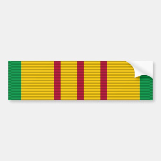 Vietnam Service Medal-lint Bumpersticker (Voorkant)