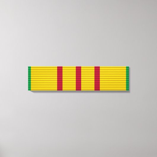 Vietnam Service Medal-lint Canvas Afdruk (Voorkant)