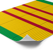 Vietnam Service Medal-lint Poster (Hoek)