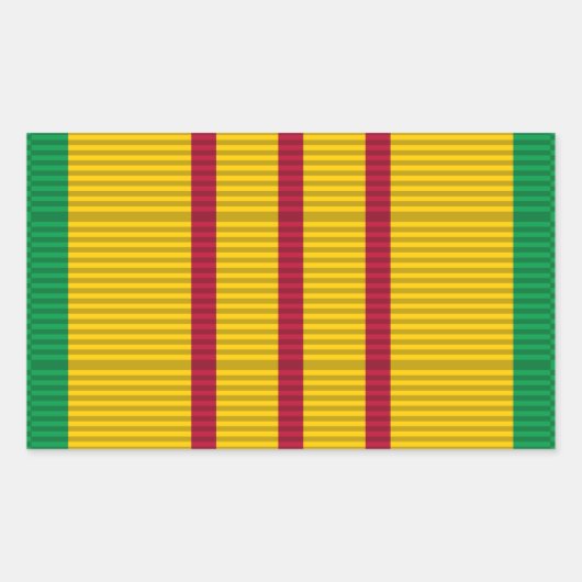 Vietnam Service Medal-lint Rechthoekige Sticker (Voorkant)