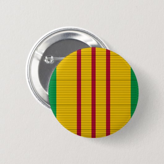 Vietnam Service Medal-lint Ronde Button 5,7 Cm (Voorkant /achterkant)