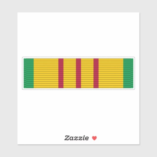 Vietnam Service Medal-lint Sticker (Vel)