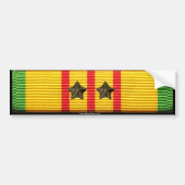 Vietnam Service Ribbon - 2 Campaign Stars Bumpersticker (Voorkant)