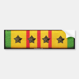 Vietnam Service Ribbon - 4 Campagnestars Bumpersticker