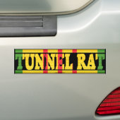 Vietnam Service Ribbon Tunnel Rat Bumpersticker (Op auto)