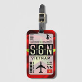 Vietnam SGN Airport Bagagelabel (Voorkant (verticaal))