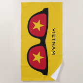 VIETNAM Shadt de handdoek van het douane-tekststra (Voorkant)