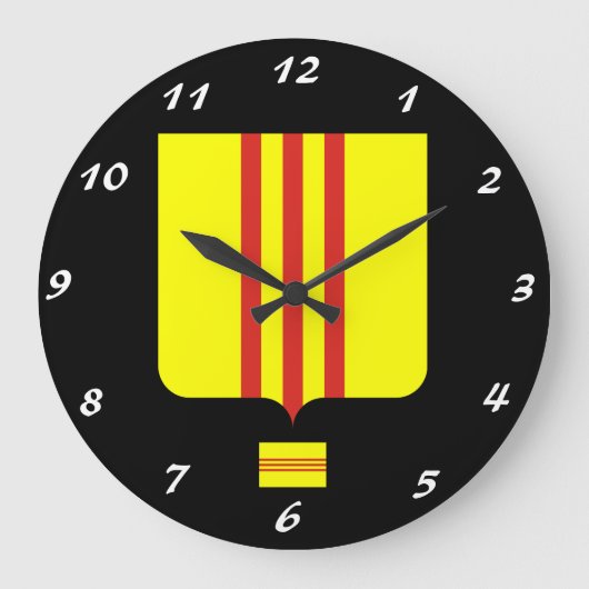 VIETNAM, South Vietnam Custom Wall Clock Grote Klok (Voorkant)