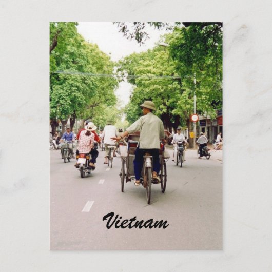 vietnam street briefkaart (Voorkant)
