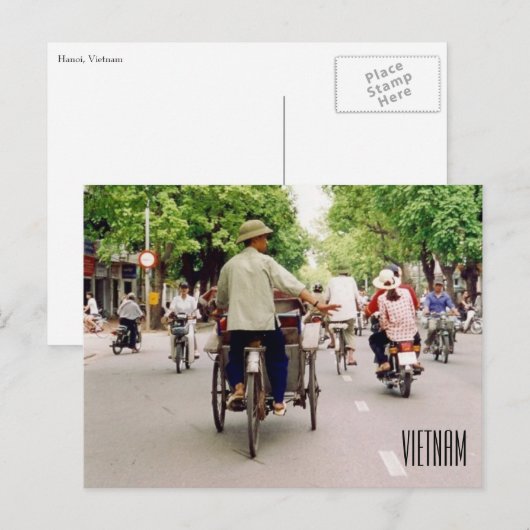 vietnam street life briefkaart (Voorkant / Achterkant)
