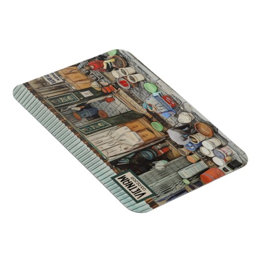 Vietnam Street Life,  datum Magneet (Rechterzijde)